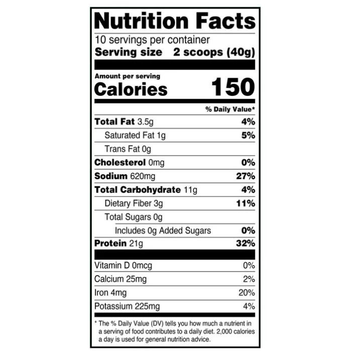 4 Pack Equate Plant-Based Protein Powder Supplement, Rich Chocolate, 14.1 oz Pk