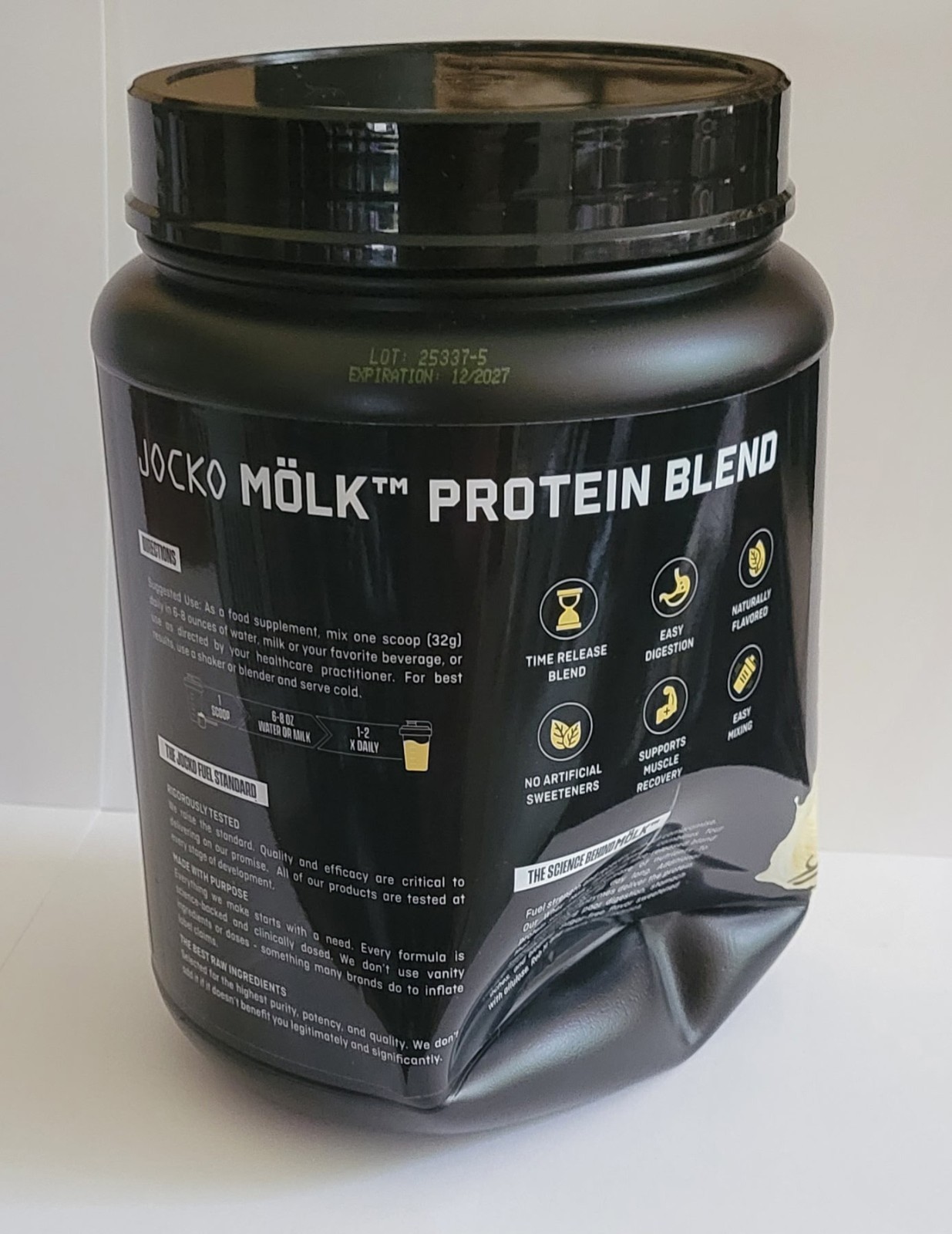 Jocko – Vanilla Milkshake Protein Powder – 21 Servings 1.48lb(12/27) (Read Desc)