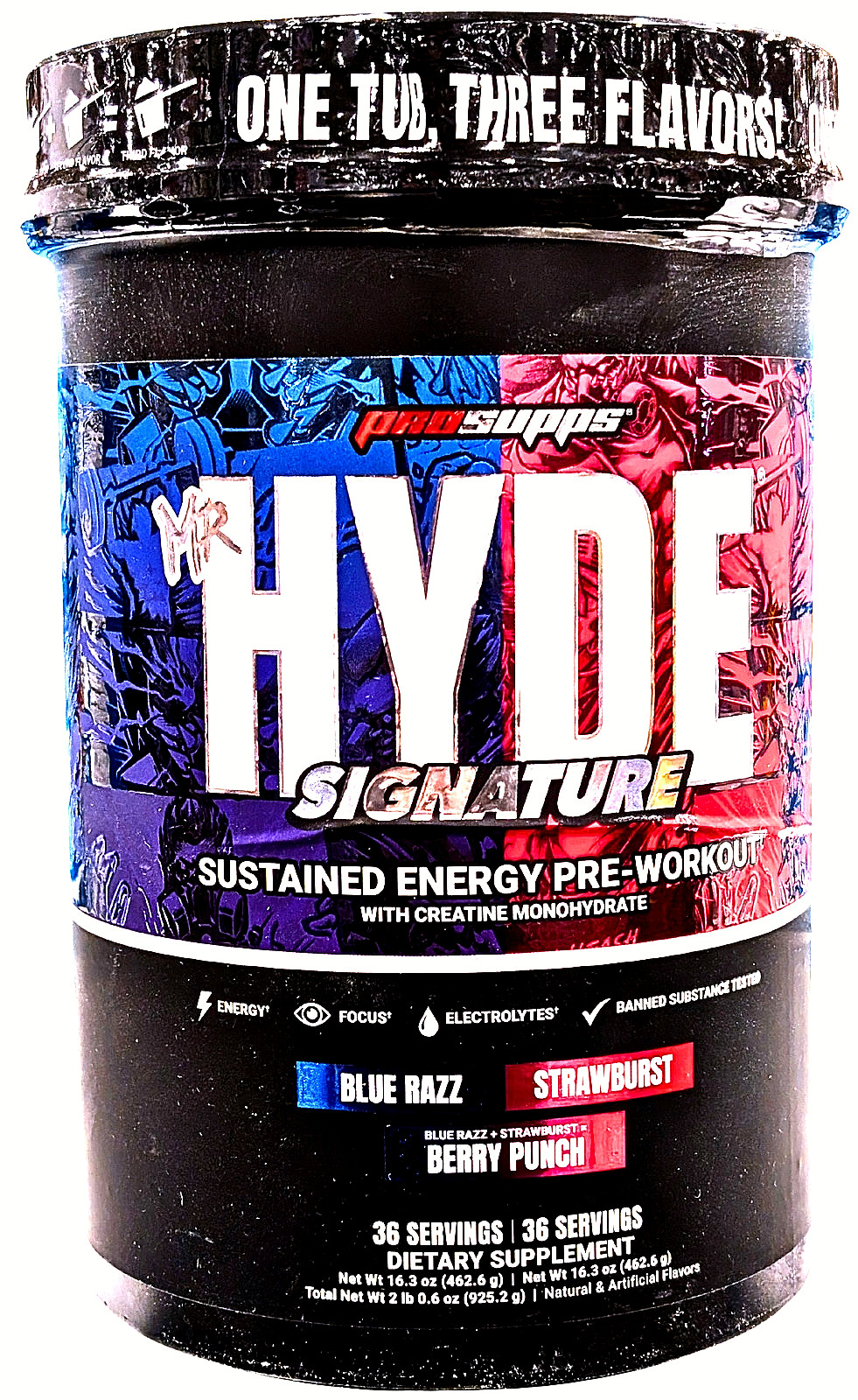 Mr. Hyde Signature Pre-Workout Multi-flavor with Creatine 72 Servings EXP 10/202
