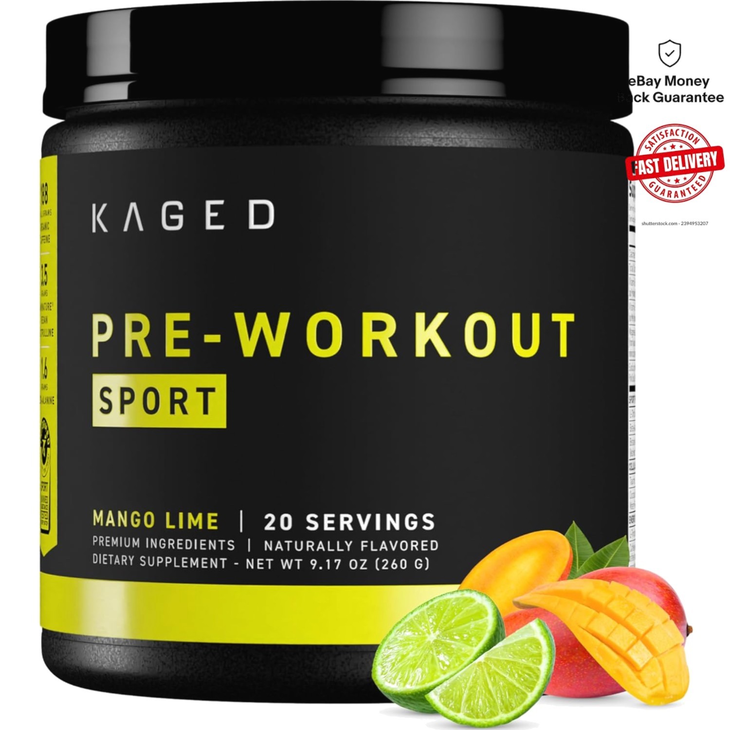 Sport Certified Pre Workout Powder for Men & Women – Plant-Based Energy Support