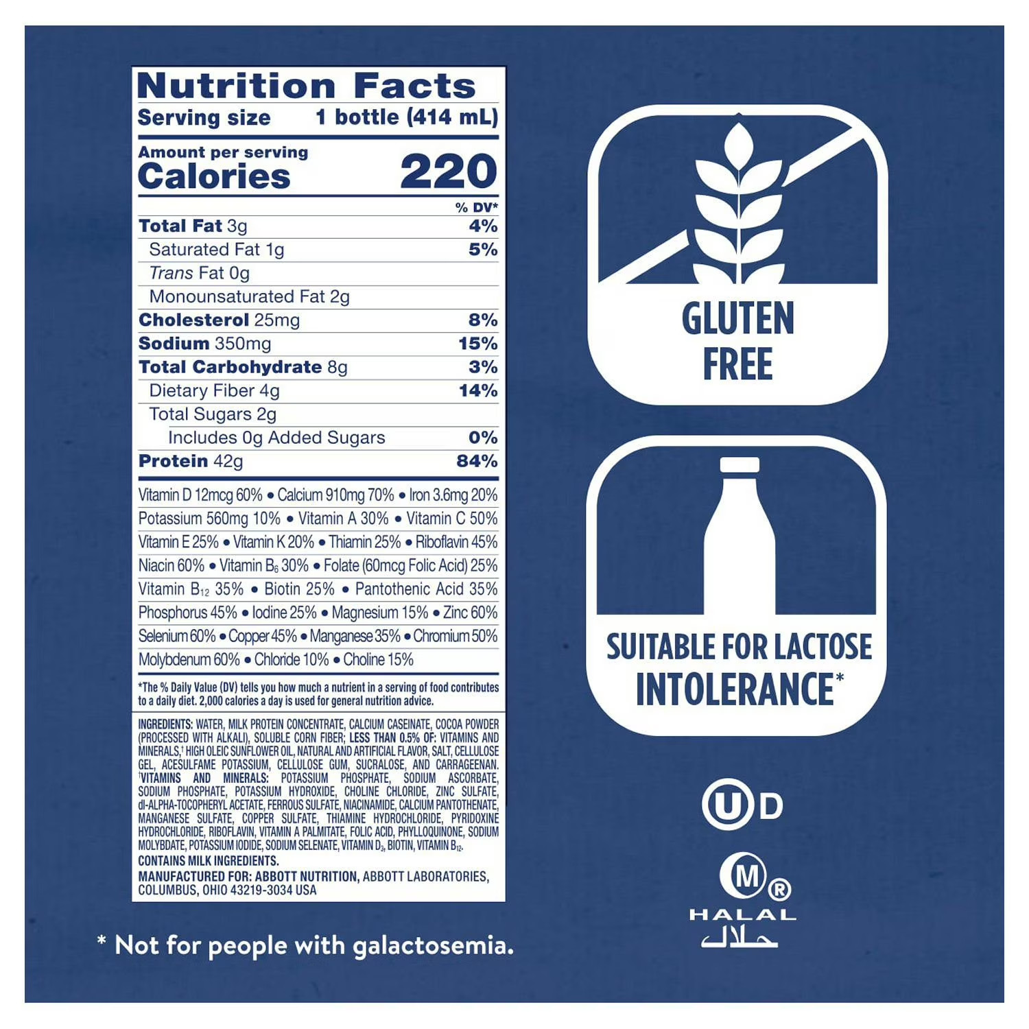 Ensure Max Protein 42g High Protein Shake, Milk Chocolate, 14 fl. oz., 12 pk.