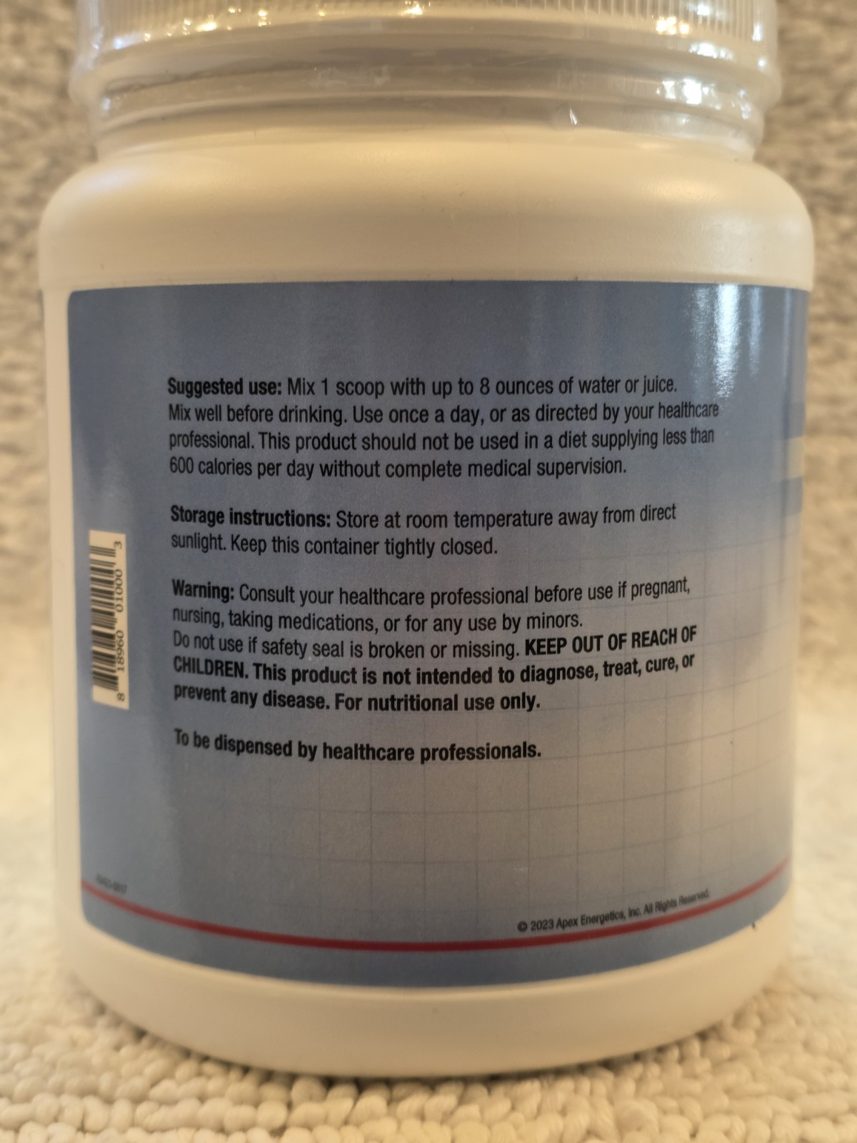 Clear Vite PSF by Apex Energetics (K-84) 1 Lb. Pea Protein Energy Health Drink