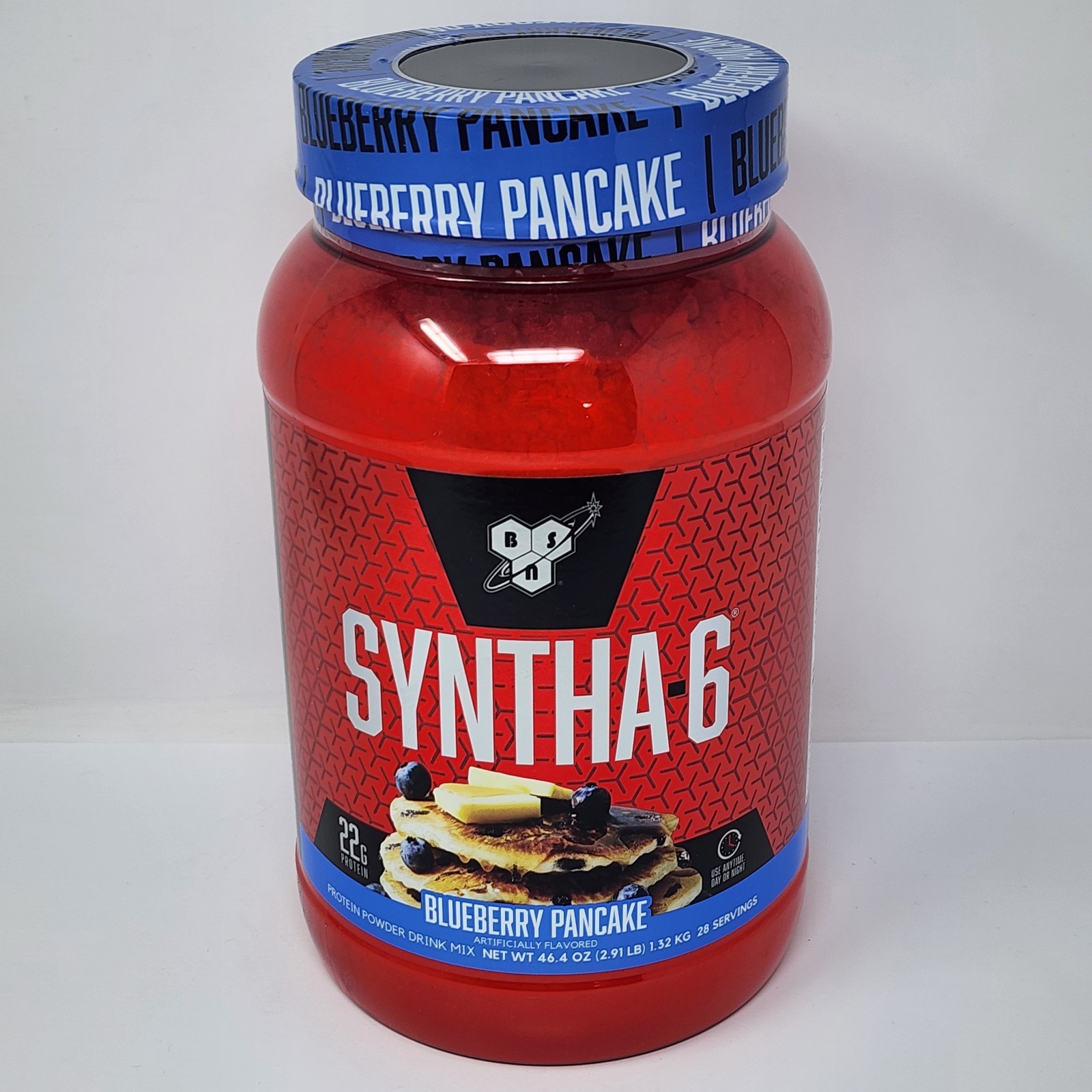 BSN Syntha-6 Protein Powder Blueberry Pancake 2.91 lb Tub Exp 09/2026