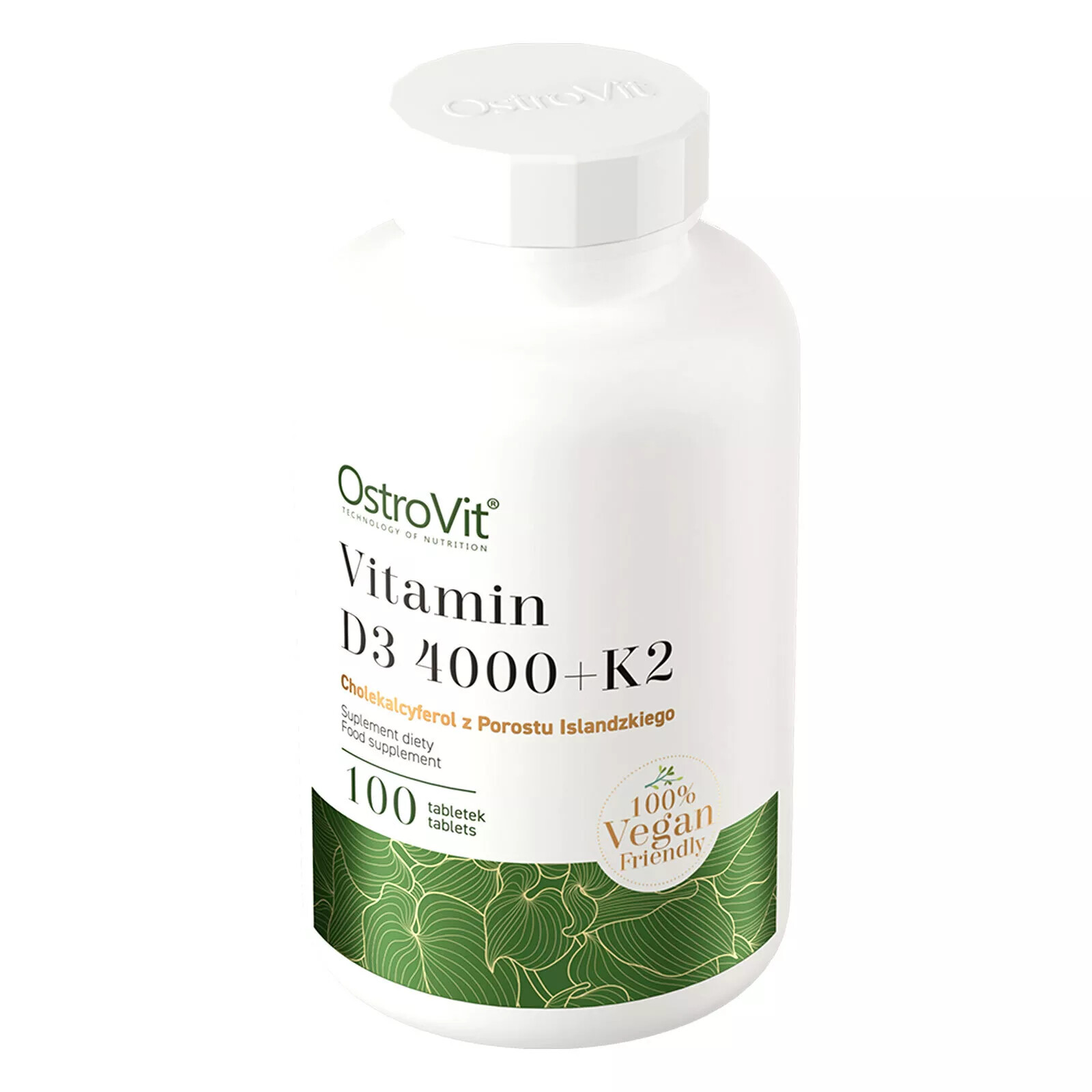 VITAMIN D3 4000+K2 – 100-800 T. – supports the immune system and muscle function