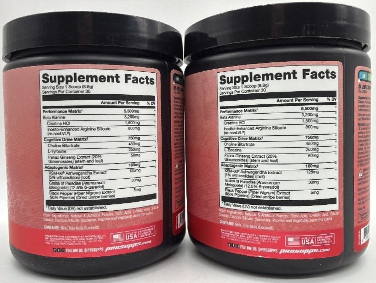 2PK Prosupps Dr.Jekyll Signature Pre-Workout ~ Strawberry ~ 9.3 OZ EA ~ EXP 3/27