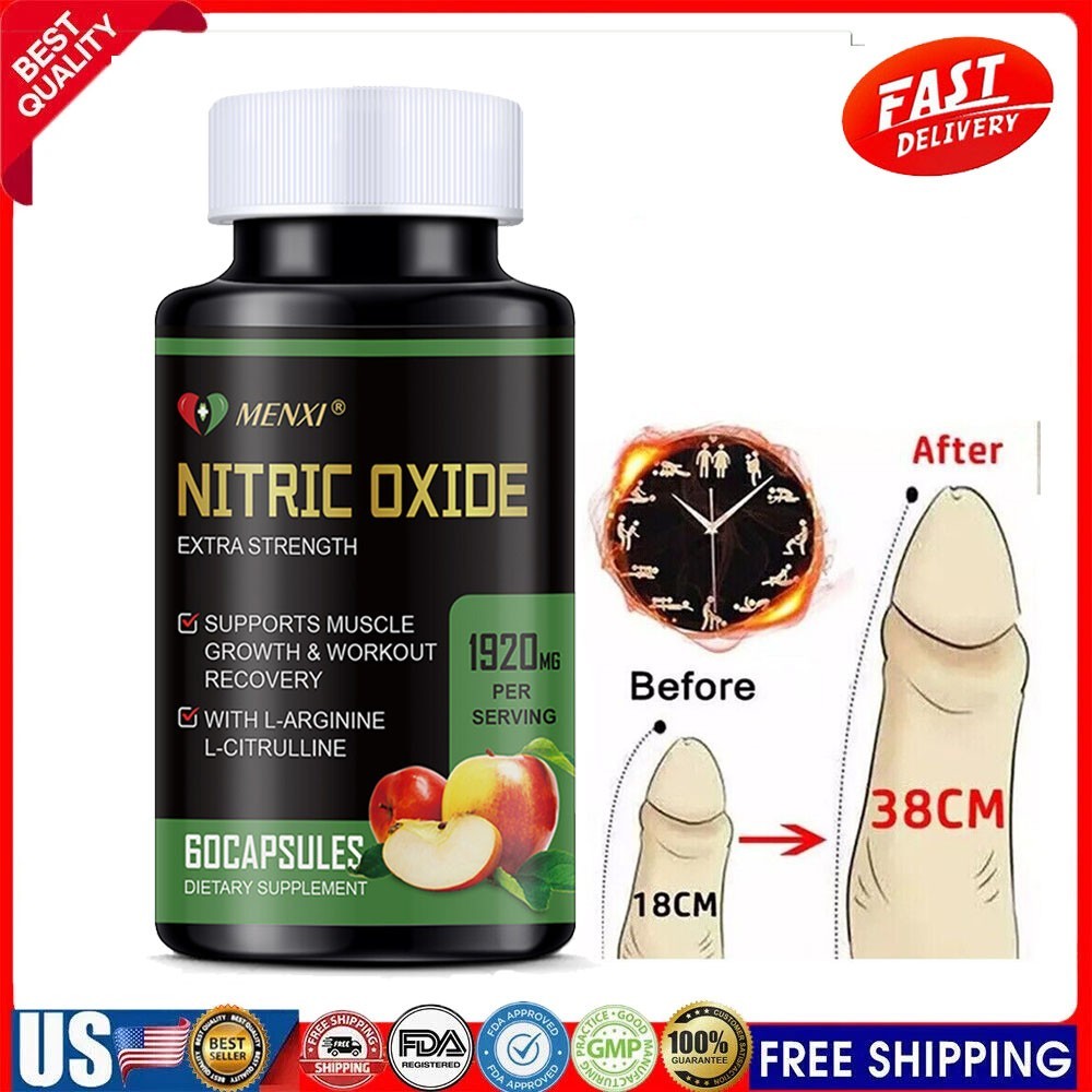 Nitric Oxide and Circulation Booster | L-Arginine, L-Citrulline | Extra Strength