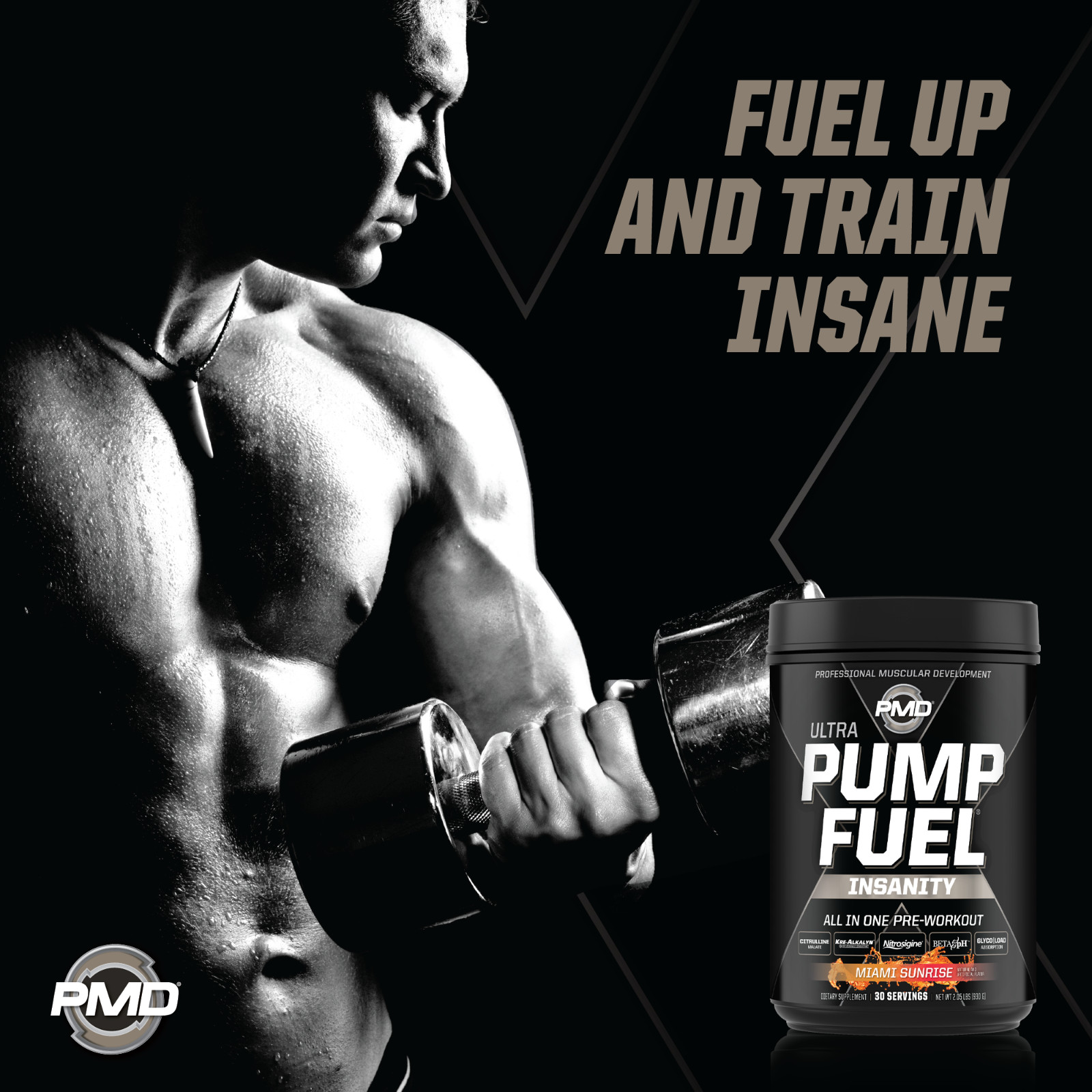 PUMP FUEL ULTRA INSANITY GLYCO LOAD PRE WORKOUT – MIAMI SUNRISE (30 Servings)