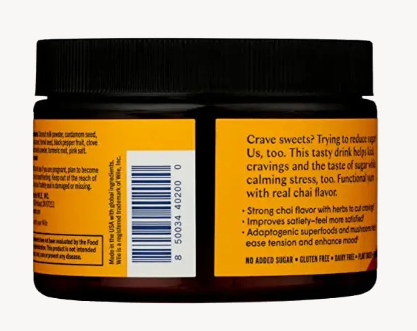 Wile STAVE THE CRAVE 3.4 oz (30 Serv) Reduce Sugar Crave Chai Drink BESTBY 07/26