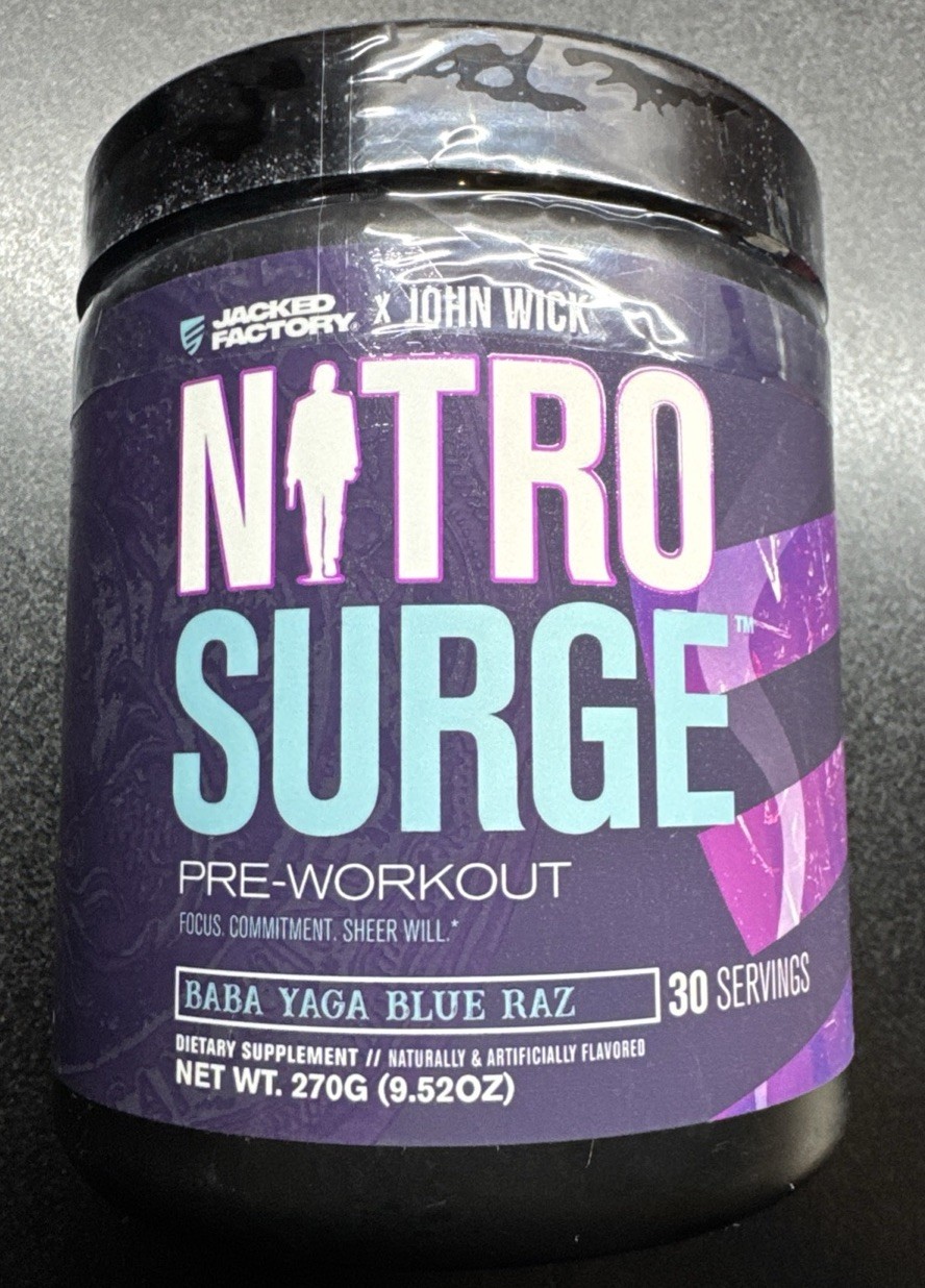 X John Wick – Nitrosurge Wick Pre Workout Supplement – Intense Energy, Battle-Re