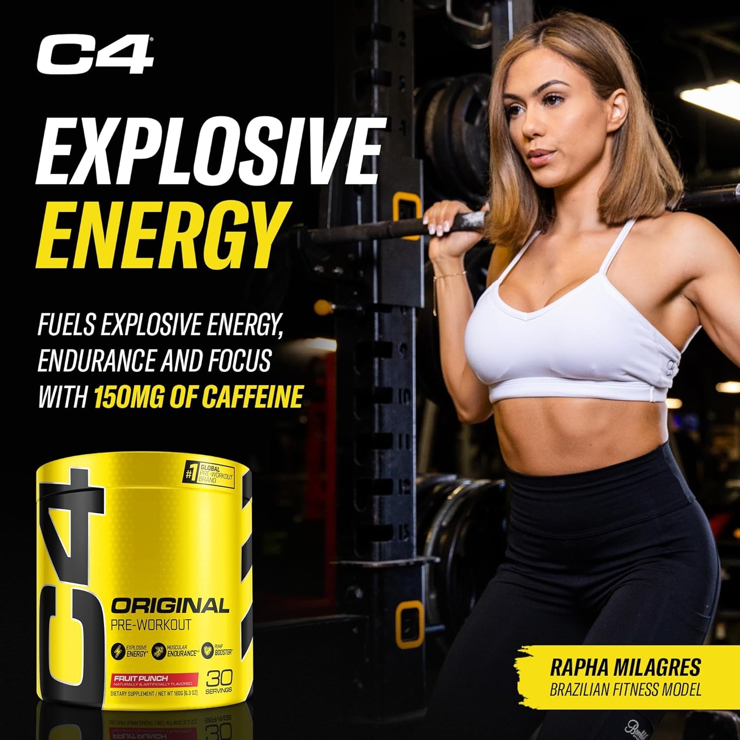 Cellucor Original Pre Workout Powder Fruit Punch | Vitamin C for Immune Support