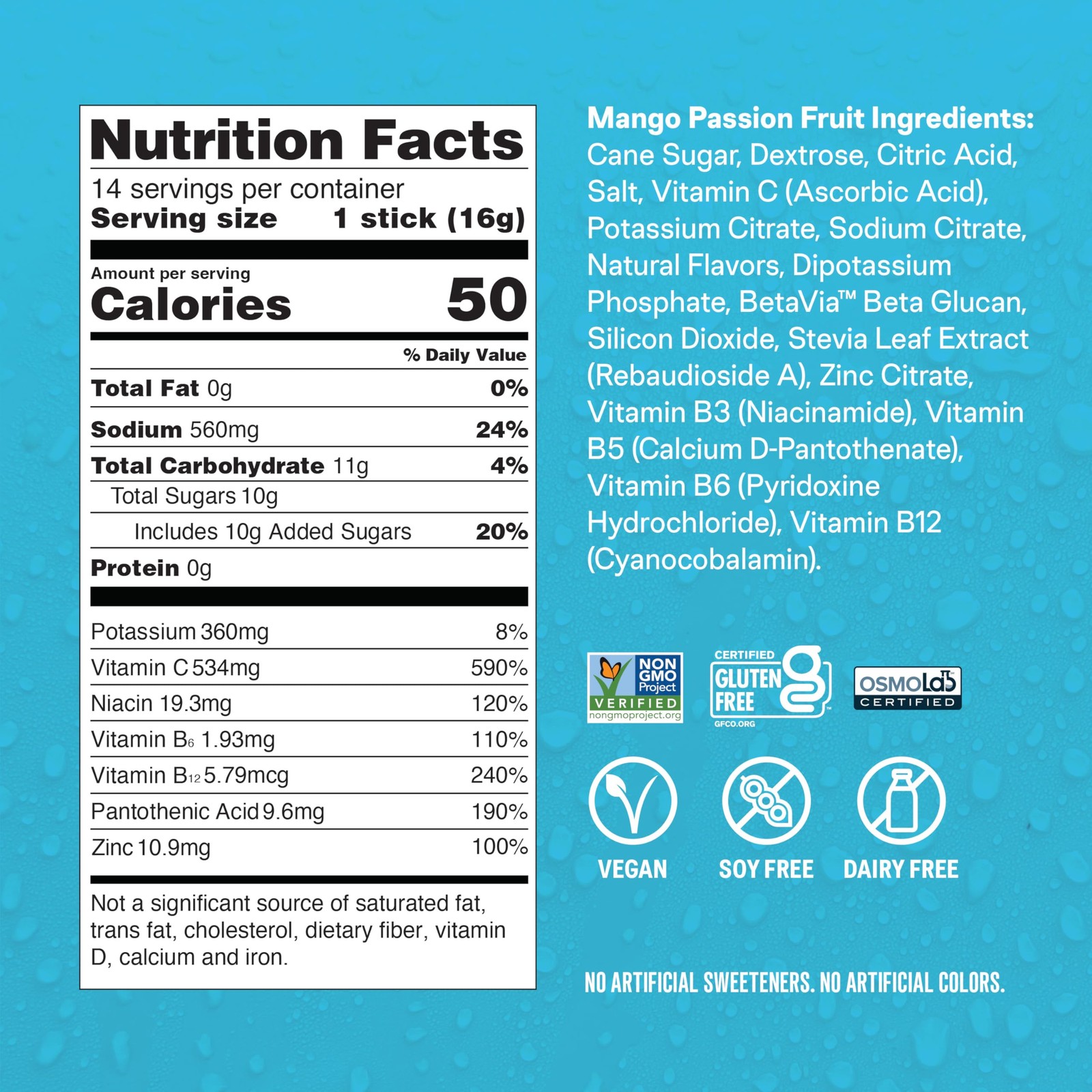 Liquid I.V. Hydration Multiplier – Drink Mix 1 Pack 14 Servings