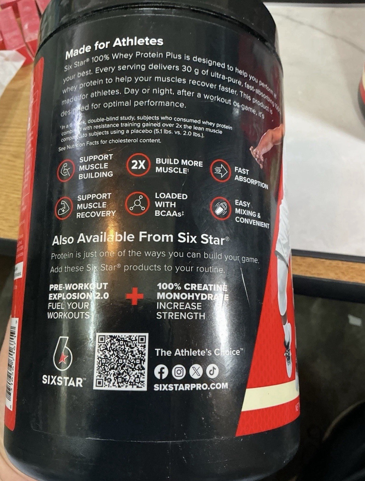 2X Six Star Whey Protein Plus 30g Protein Powder Vanilla Cream 1.81 lbs 3/2028