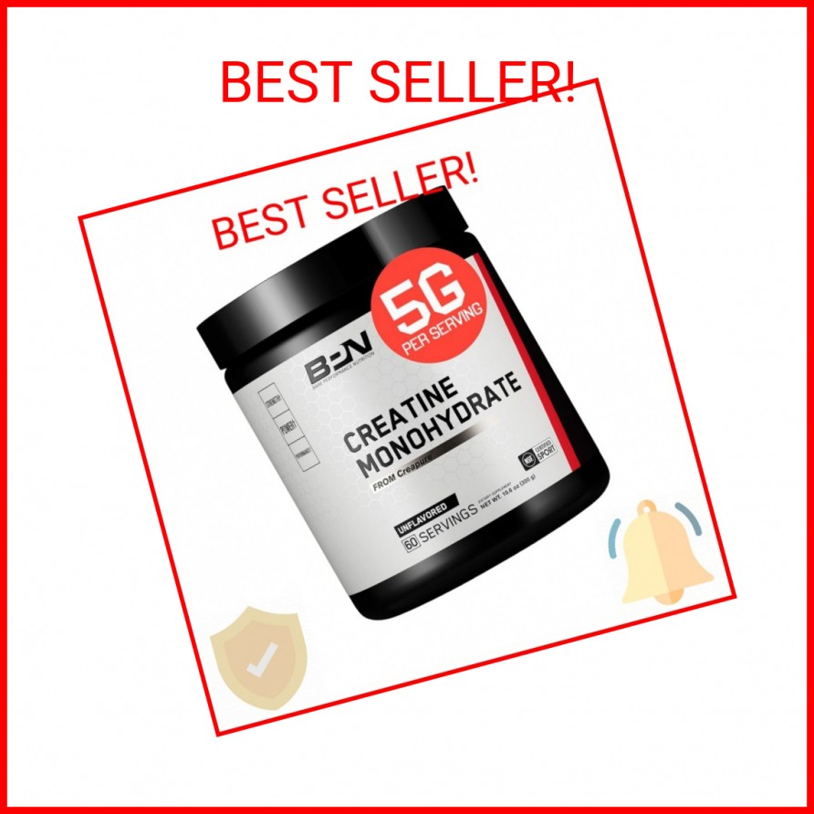 BARE PERFORMANCE NUTRITION, BPN Pure Creatine Monohydrate Powder by Creapure, 5g