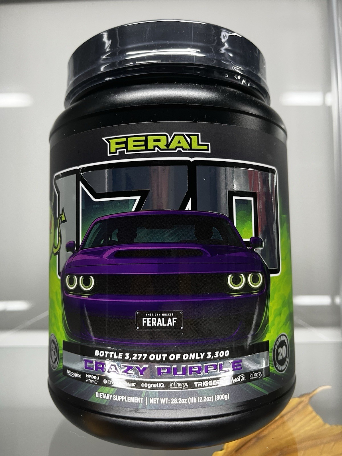 Feral 170 Crazy Purple Pre Workout Onopened Brand New 3277/3300