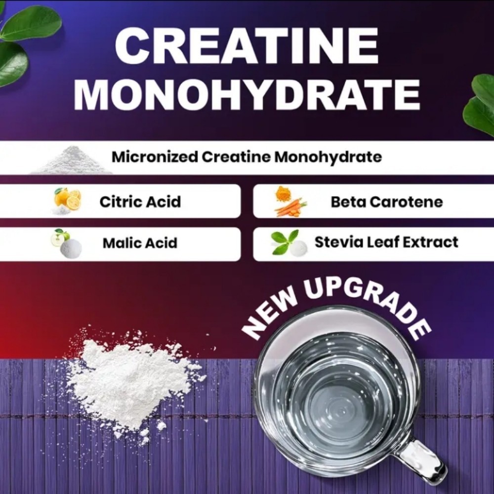 Creatine Monohydrate Powder 1.323 Lbs 🍍 2 Pack 4 Month Supply Sugar Free