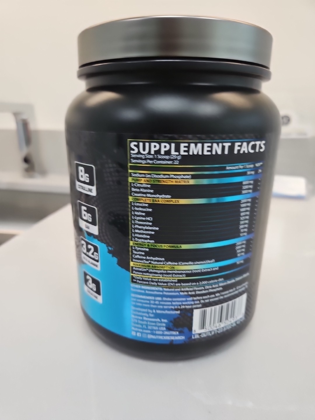 Nutrex Clinical Pre Workout Blueberry Lemonade
