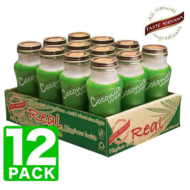 Taste Nirvana All Natural Real Coconut Water | 12 x 9.5oz Bottles