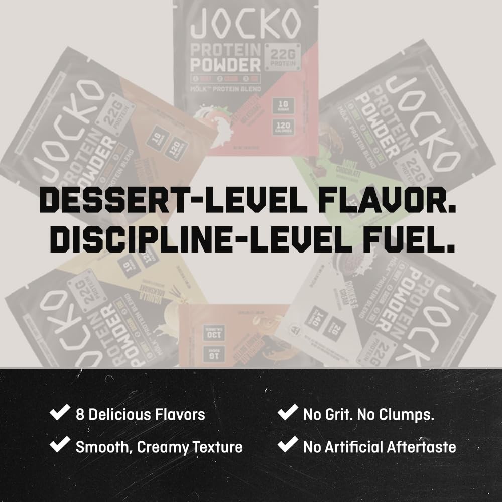 Jocko Fuel Whey Protein Powder, Vanilla Milkshake, 22g 2 Pound (Pack of 1)