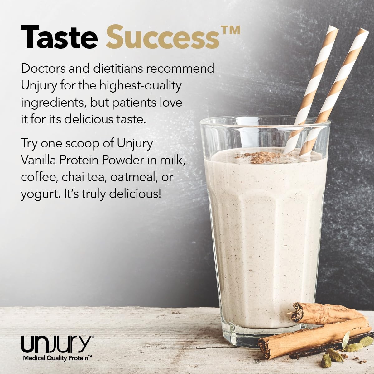 Unjury Whey Protein Vanilla 21g Isolate Low Carb Lactose Free 15 Servings