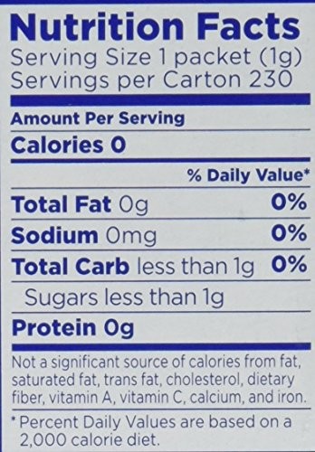 Equal 0 Calories Sweetener 230 Count 8.1 Ounce (Pack of 1), Multicolor