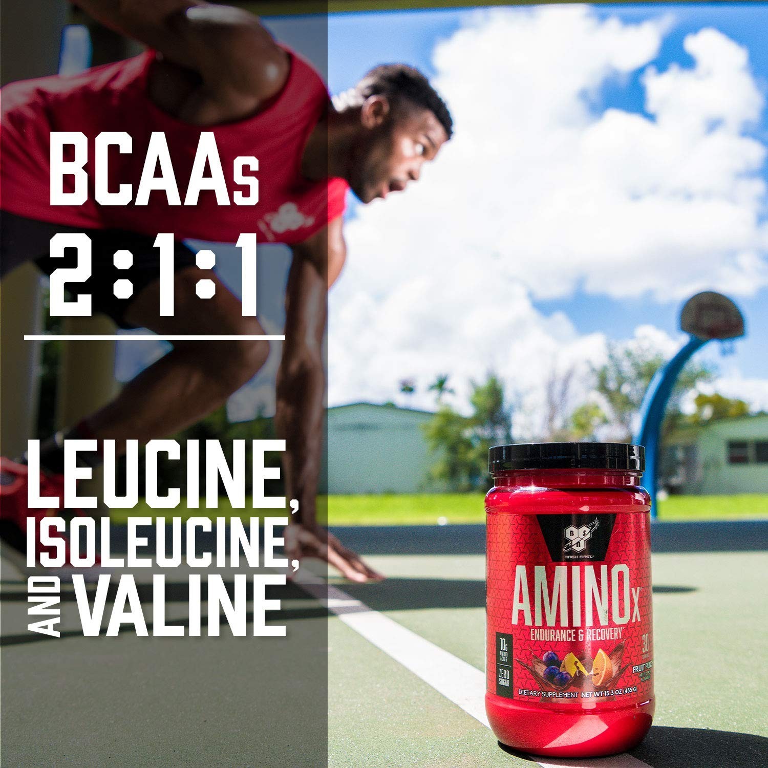 Amino Acid Recovery Powder, BCAAs for Endurance, Keto Friendly, Zero Sugar, 70 S