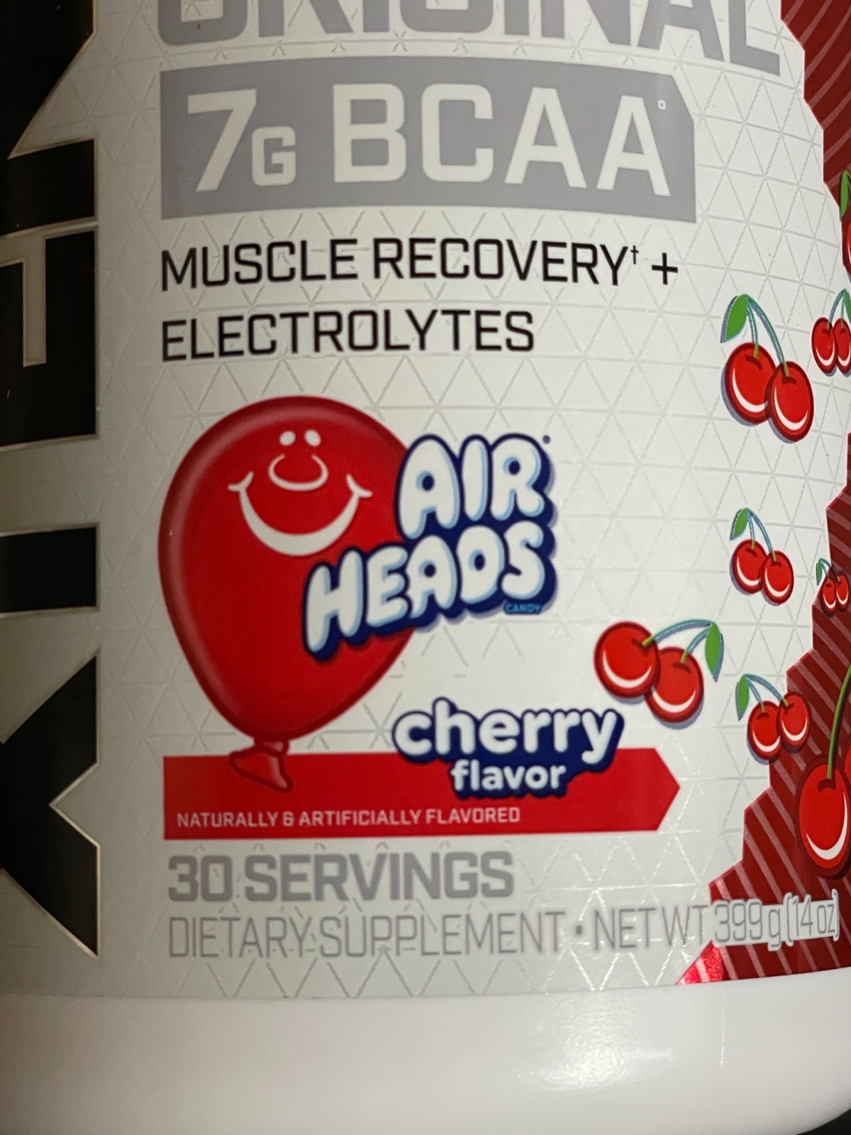 Xtend Original BCAA 7g Air Heads Cherry Flavor, 30 Servings, Exp 9/2027