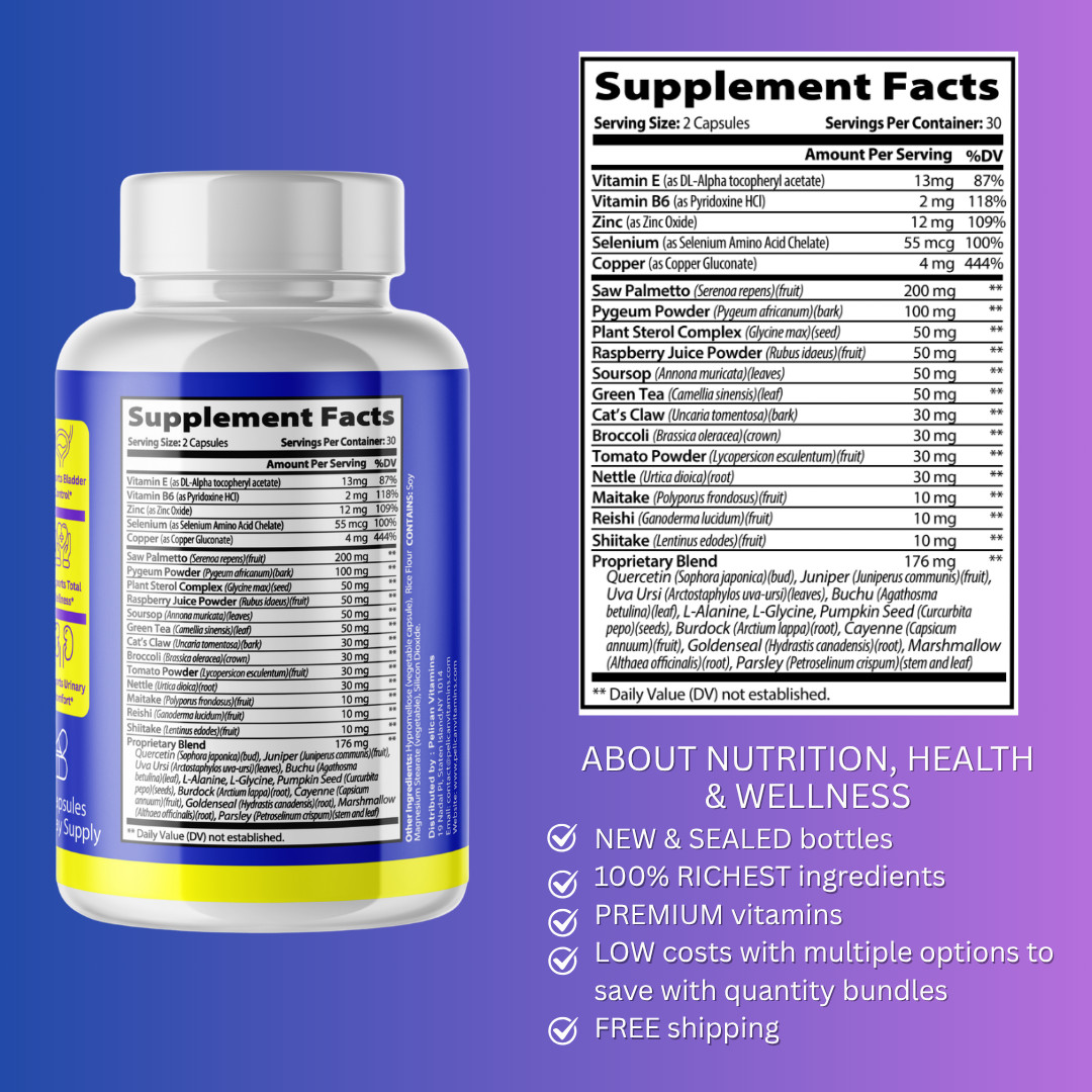 URO DOC- Support Supplement for Men – Urinary & Bladder Health-1 Bottle