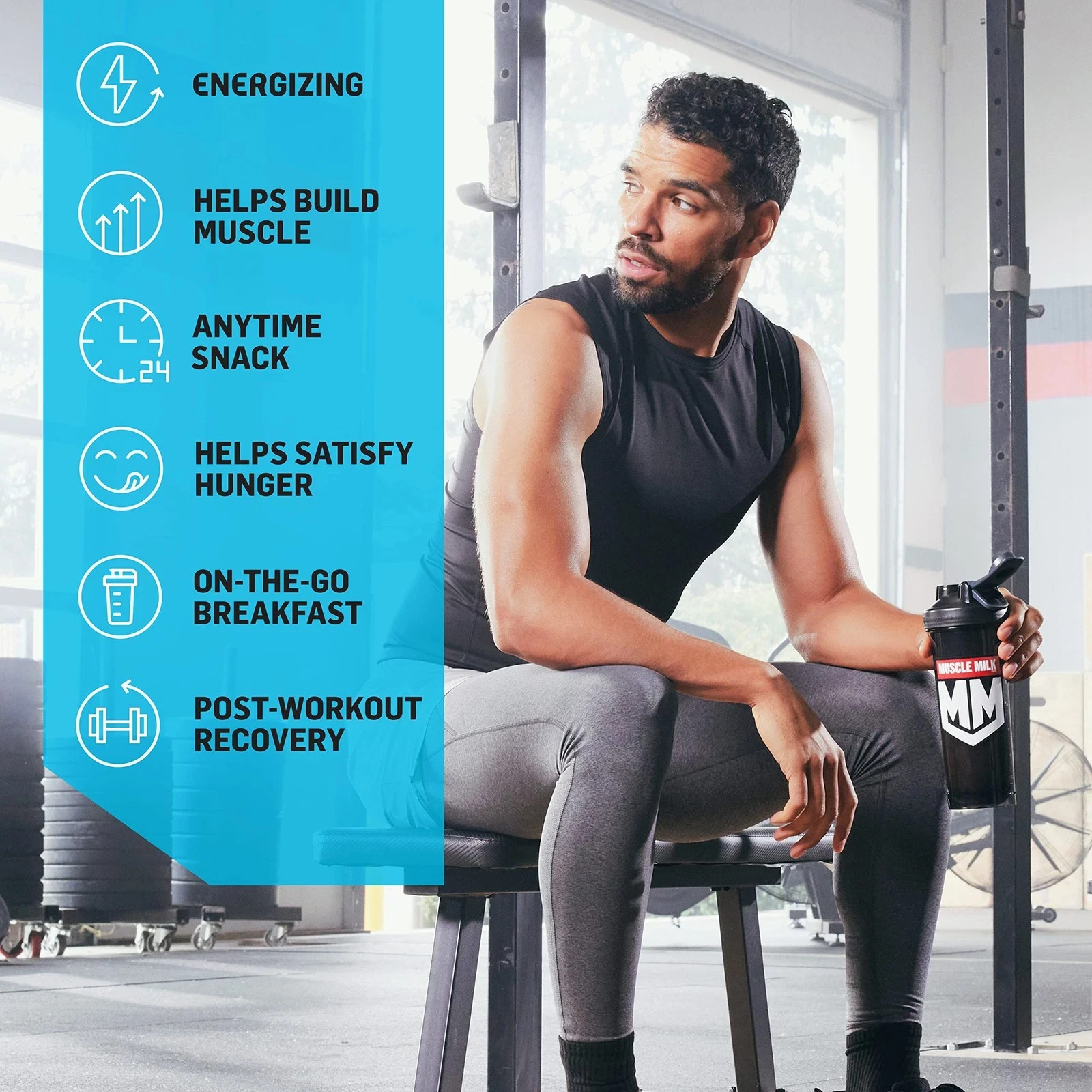 Muscle Milk Zero 100 Calorie Protein Powder Vanilla 15G Protein 1.65 Pound 25