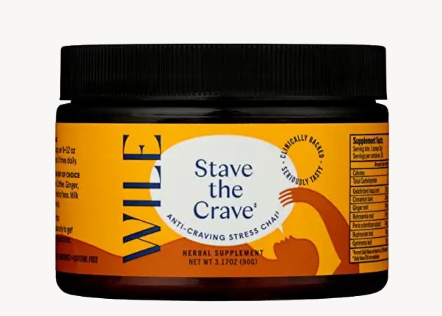 Wile STAVE THE CRAVE 3.4 oz (30 Serv) Reduce Sugar Crave Chai Drink BESTBY 07/26