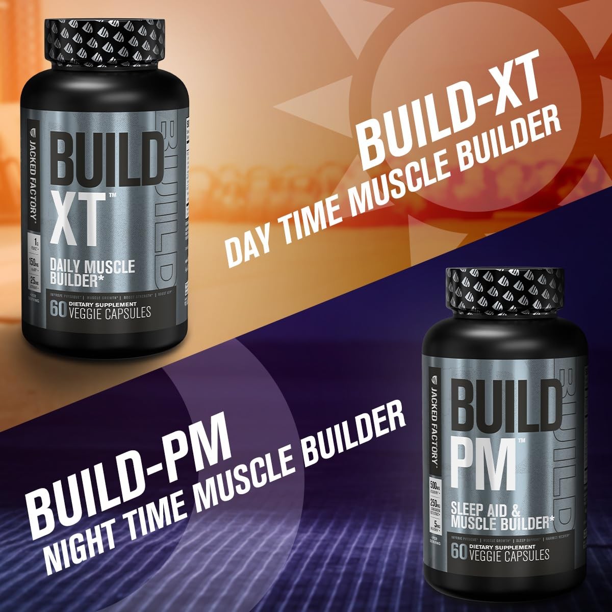 Jacked Factory BuildXT Daily Muscle Builder & Performance Enhancer Muscle Bu…