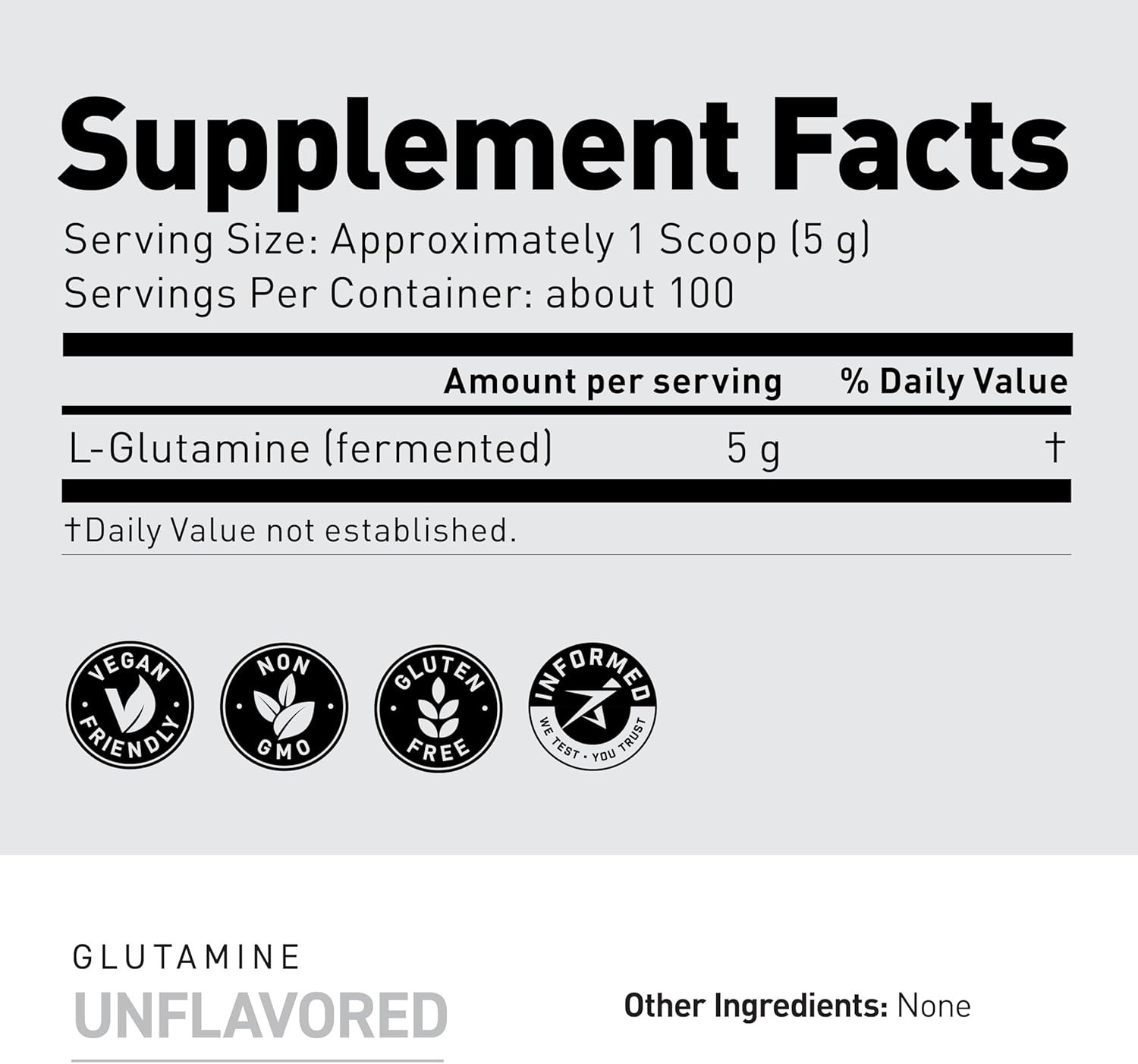 Muscle, L-Glutamine Powder 500 Gram, , Support Muscle Recovery, Post Workout,…