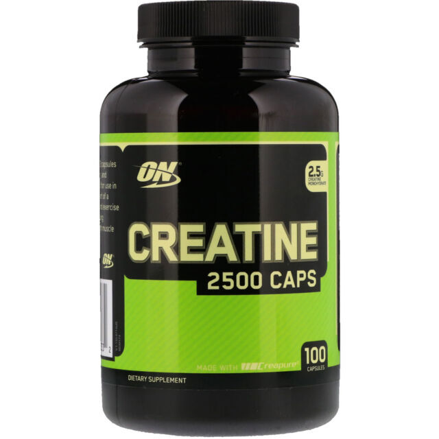 Optimum Nutrition Creatine, Micronized Creatine Monohydrate Capsules, Supports