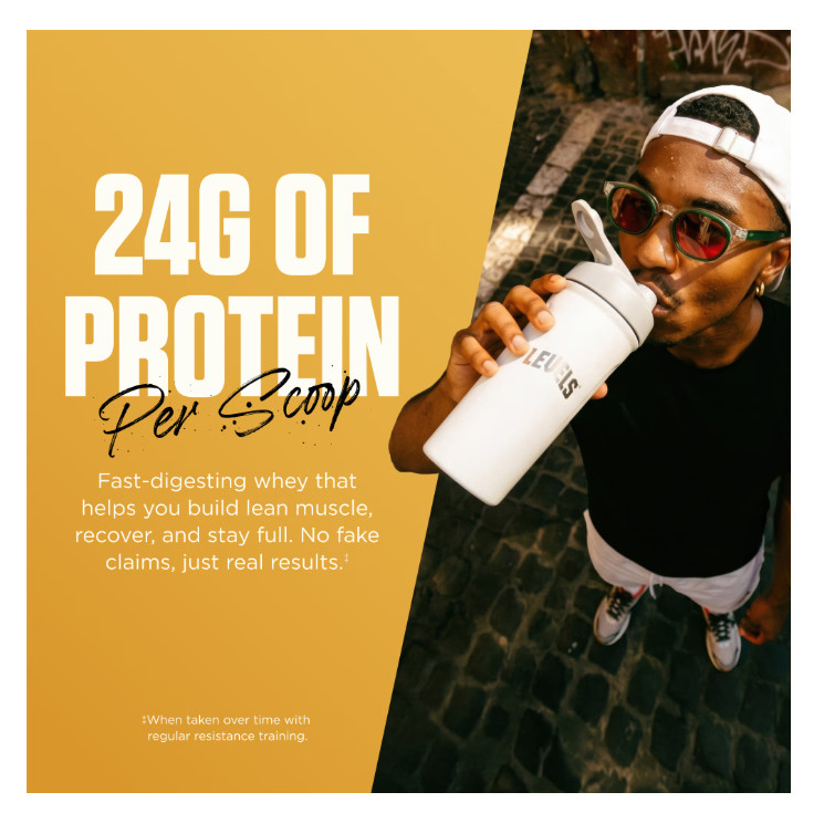 Levels Grass Fed Whey Protein Vanilla Bean 1.48lb 24g Protein