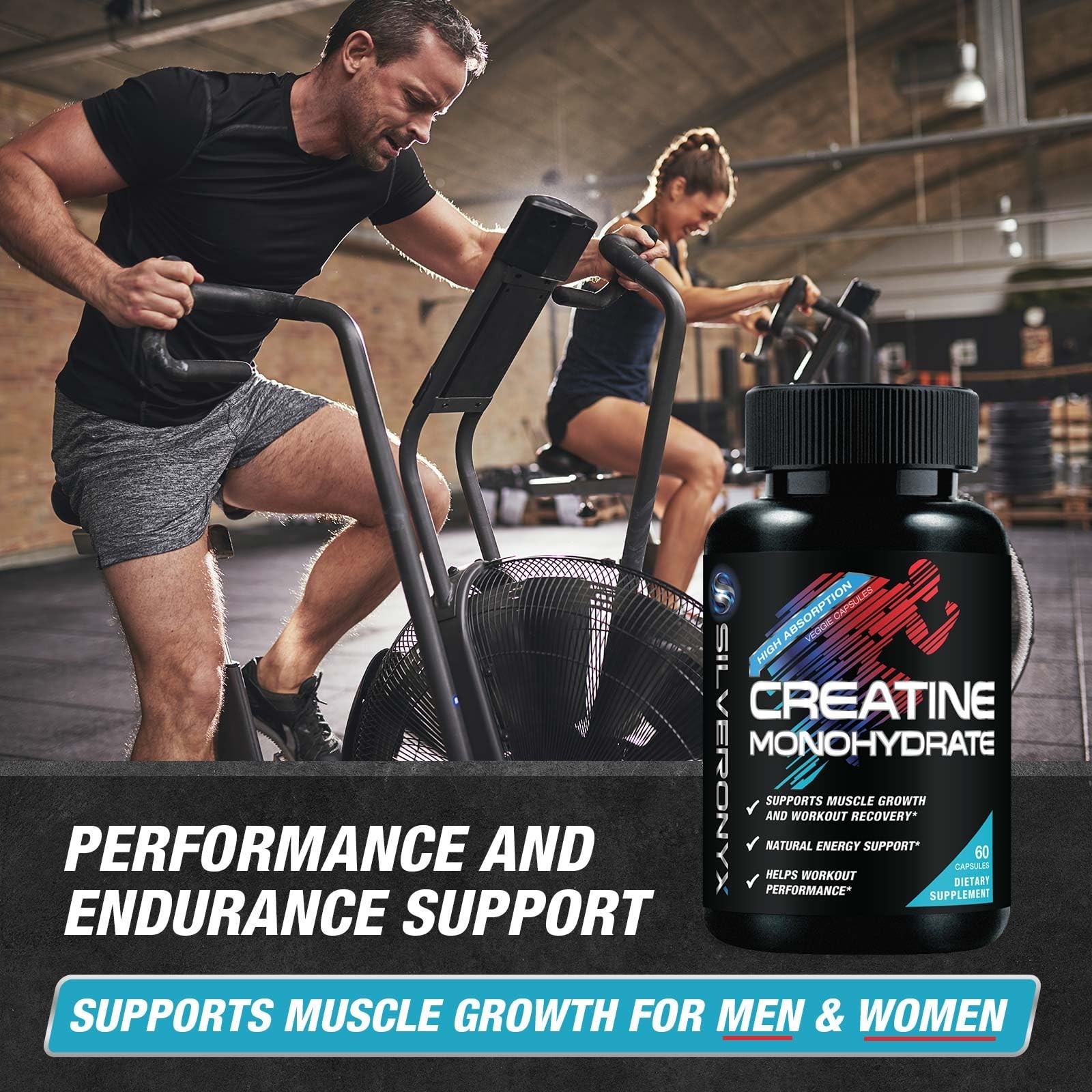 Creatine Monohydrate 3000mg Per Serving – 3X Strength Micronized Creatine Pow…