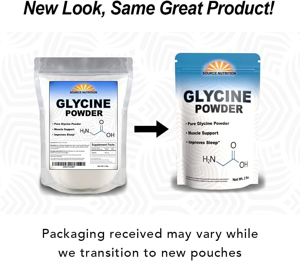 Glycine Powder 2 lbs – Promotes Restful Sleep, Muscle Energy and Strength, Me…