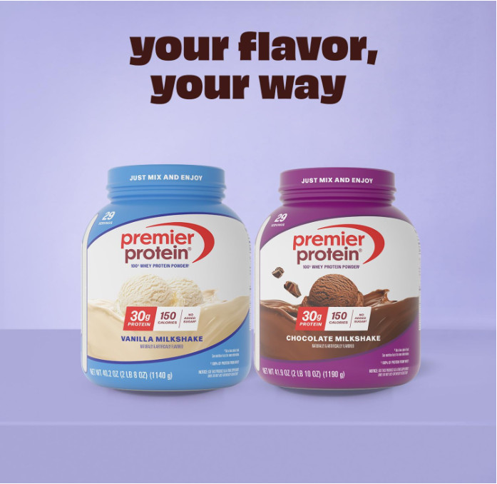 Premier Protein Powder, Chocolate Milkshake, 30g Protein, 17 Servings