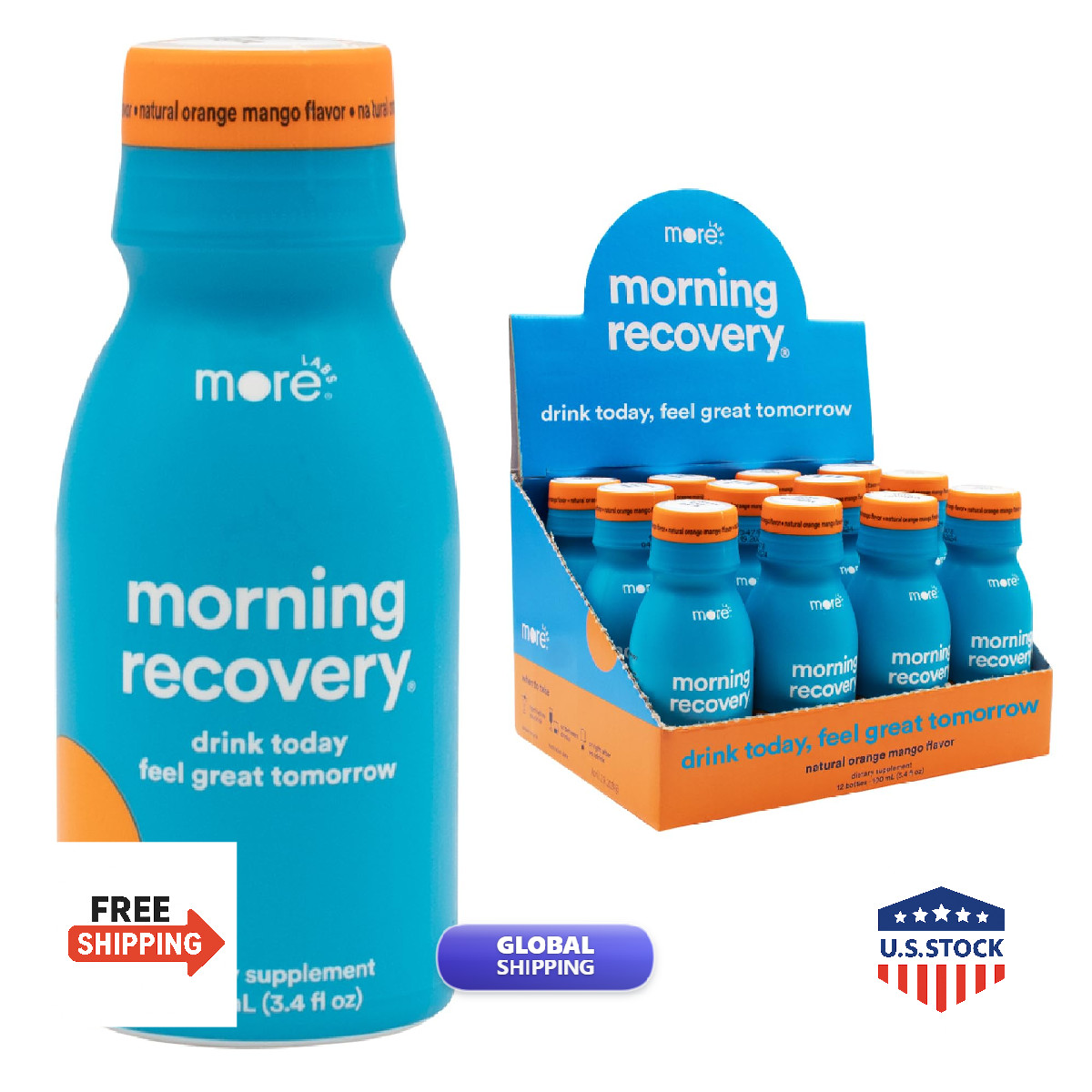 More Labs Morning Recovery Electrolyte Milk Thistle Drink Proprietary