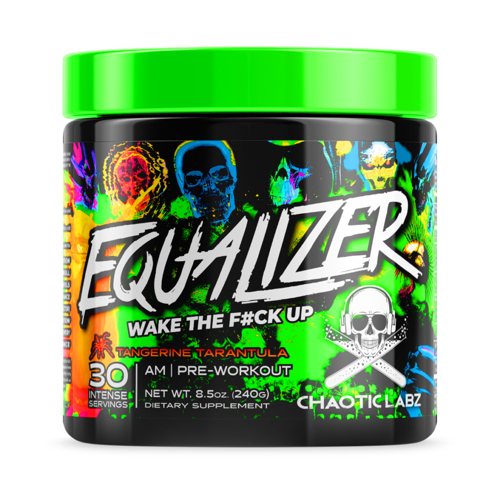 EQUALIZER AM NOOTROPIC HIGH STIM PRE WORKOUT WAKE THE %$%* UP CHAOTIC LABZ