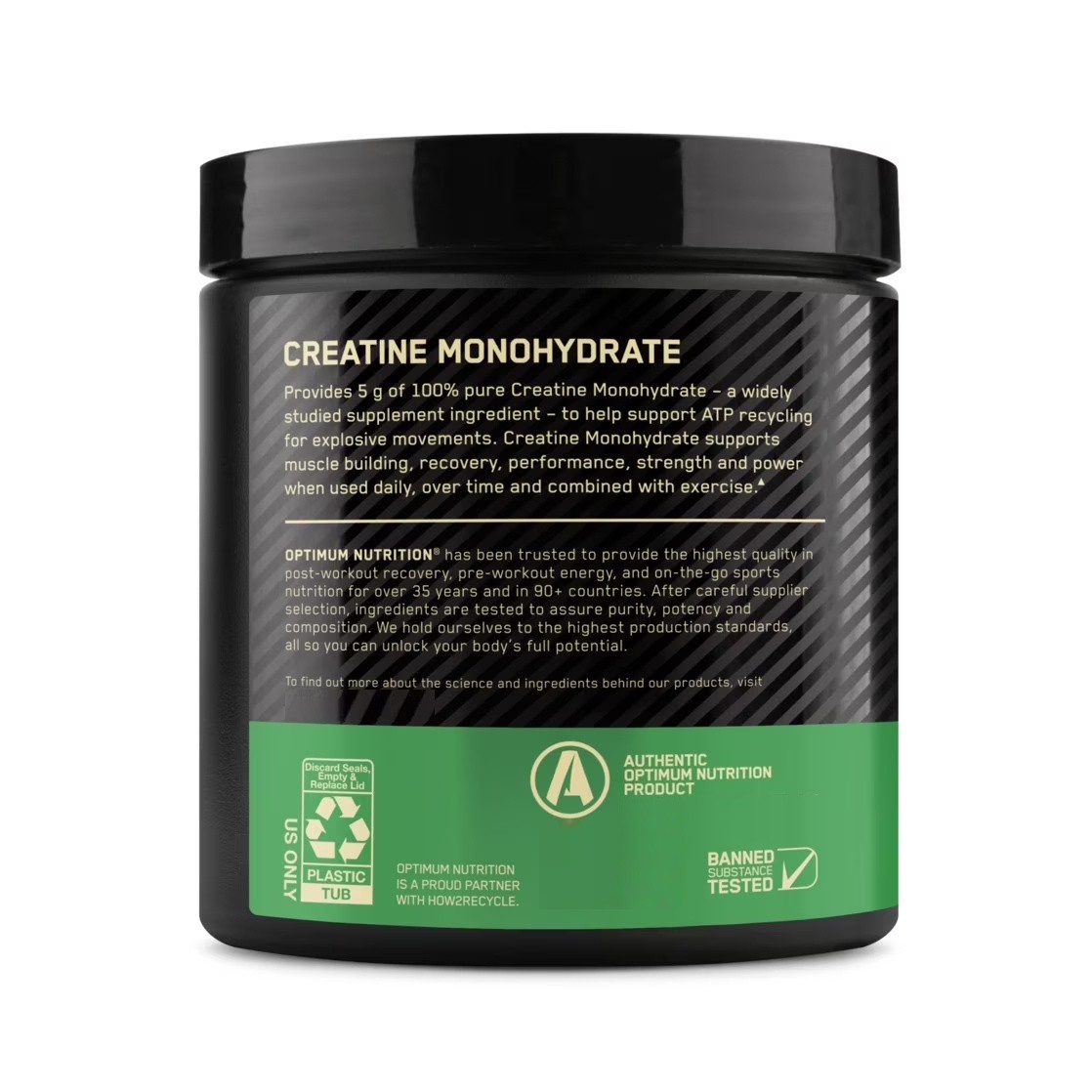 (2 pack) Optimum Nutrition Blueberry Lemonade Micronized Creatine Powder,60 Serv