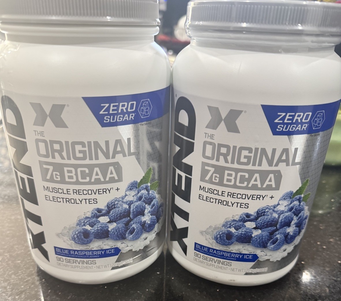 2x XTEND The Original 7G BCAA Blue Raspberry Ice 90 Servings Sealed Exp 09/2027