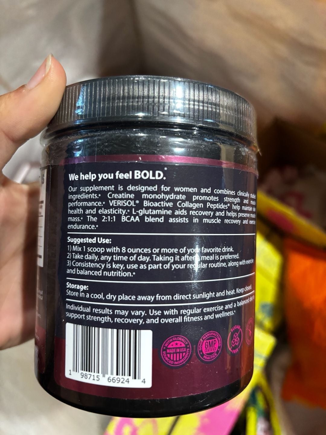 Bold Buns Creatine Boost Unflavored Supplement for Women
