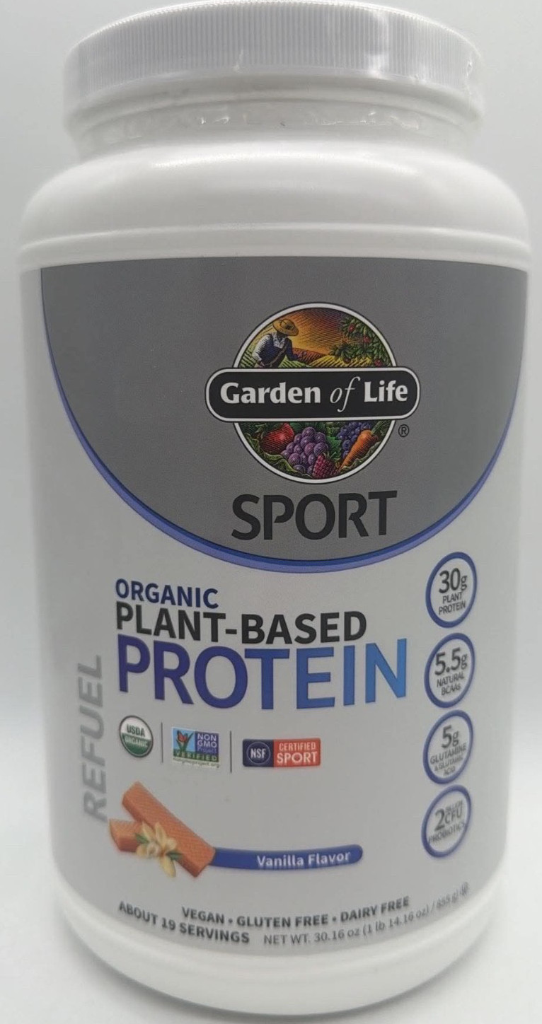 Garden of Life Sport Protein Powder – Vanilla FLVR ~ 30.16 OZ ~ EXP 8/26 ~SEALED