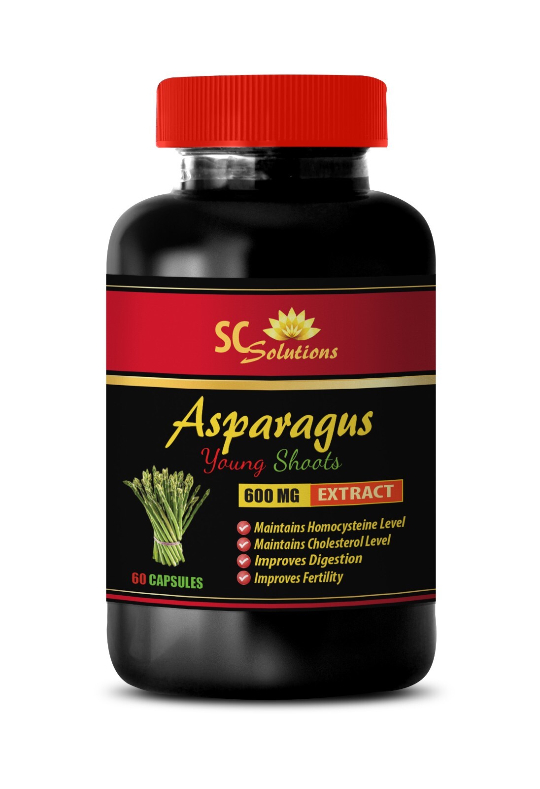 Plant-based nutrients – ASPARAGUS YOUNG SHOOTS – Immune system support 1Bot 60C