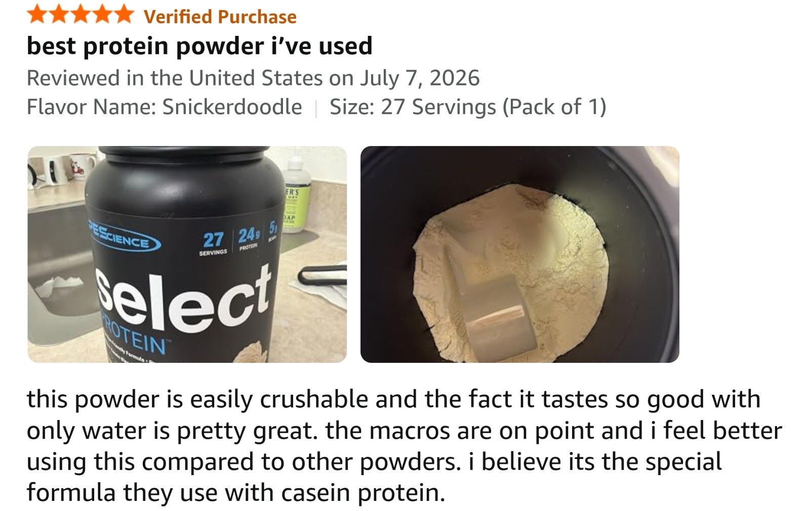 PESCIENCE SELECT PROTEIN Series 4 lb ( 55 Servings ) Snickerdoodle BEST BY 12/26