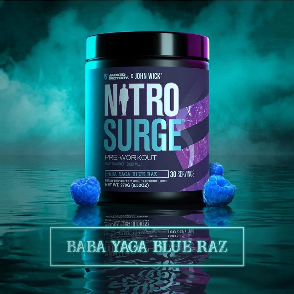 X John Wick – Nitrosurge Wick Pre Workout Supplement – Intense Energy, Battle-Re