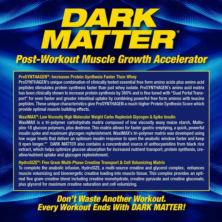 MHP DARK MATTER Post-Workout Muscle Recovery EAAs Creatine 3.44 LB 20 Servings