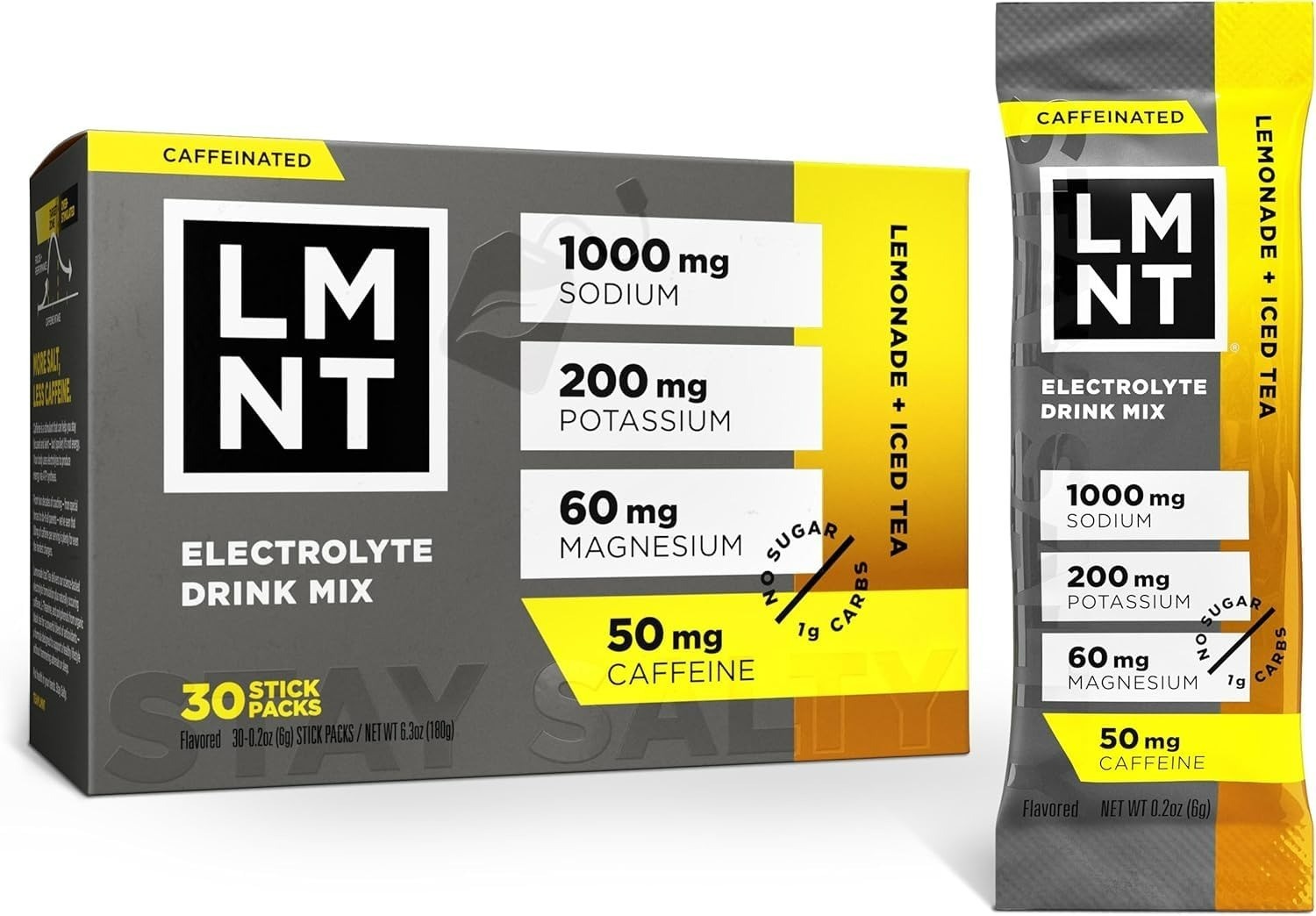 LMNT Zero Sugar Electrolytes Drink Mix – Raspberry Salt | 30 Count