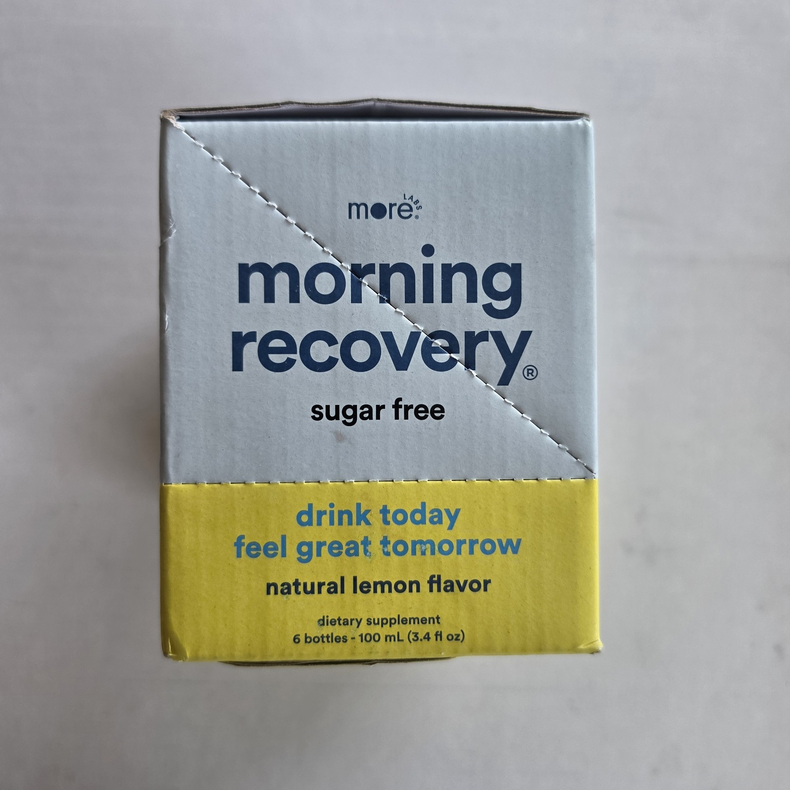 More Labs – Morning Recovery Drink – Supplement Lemon – Sugar Free – 6 Bottles