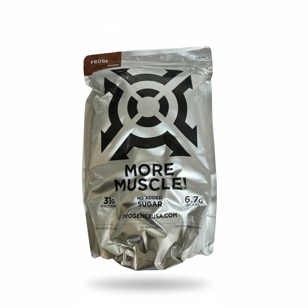 MORE Muscle Dietary Supplement 25 SERVINGS 31G PROTEIN/SERVING NO SUGAR ADDED