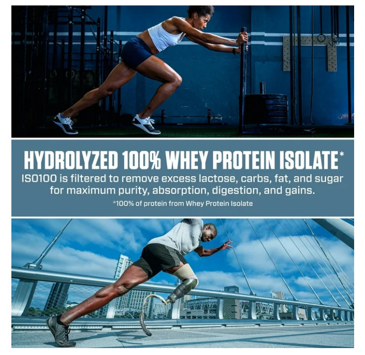 Dymatize ISO100 Hydrolyzed Whey Strawberry 20 Servings 25g Protein
